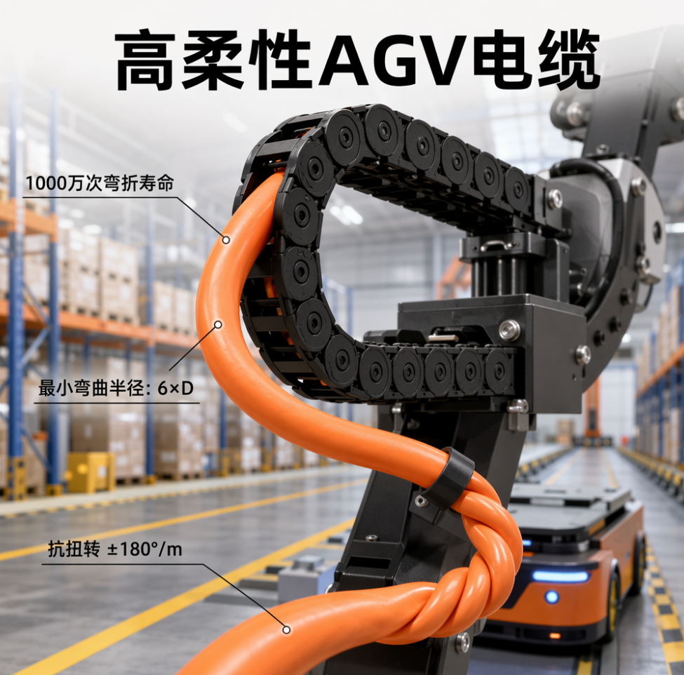 AGV 机器人为什么一定要用这款专用电缆？