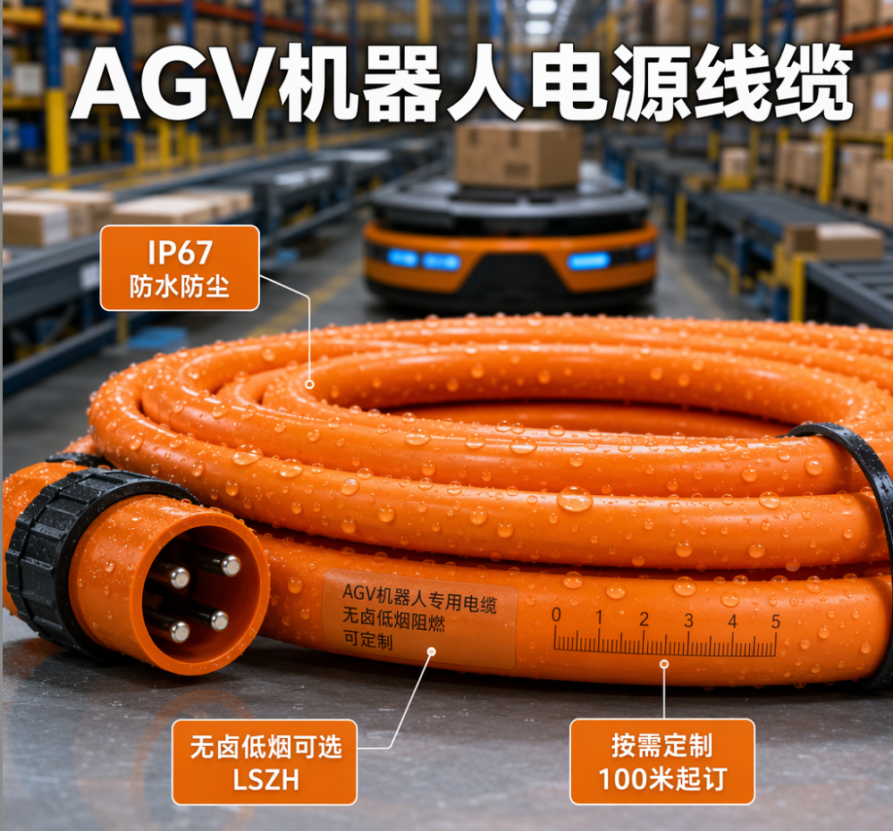 AGV 机器人为什么一定要用这款专用电缆？