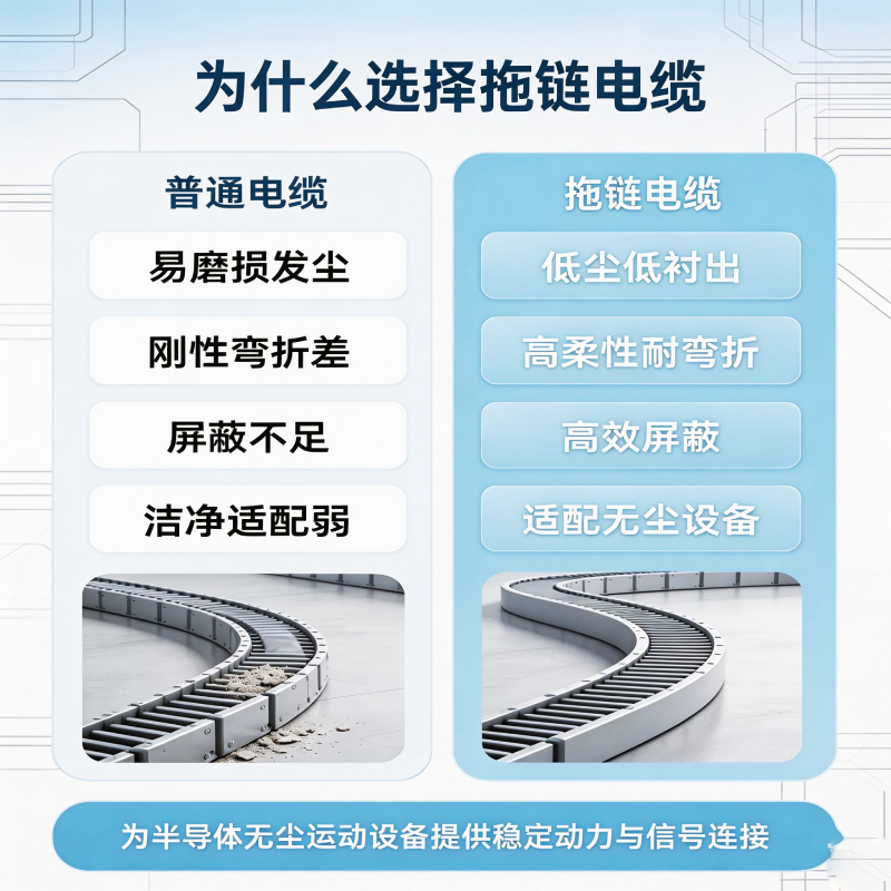 2026 半导体洁净室专用拖链电缆怎么选？选型标准与专业厂家推荐-上海德汝电缆