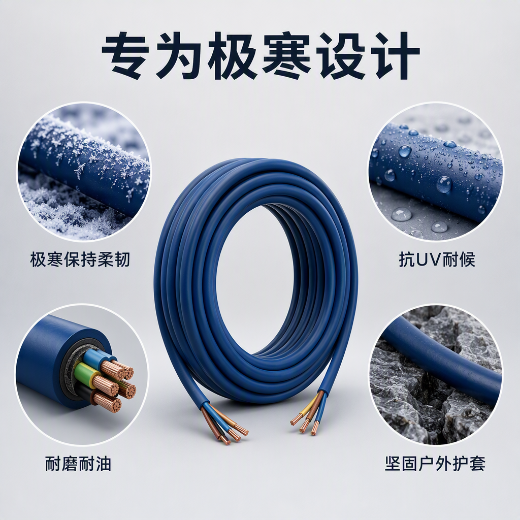零下40℃稳定作业！耐低温户外机器人电缆破解极寒布线难题|上海德汝电缆