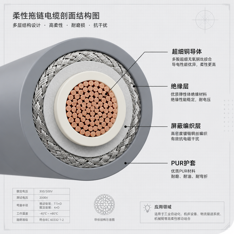 2026 高柔性拖链电缆如何选？选型指南、技术要点与厂家推荐