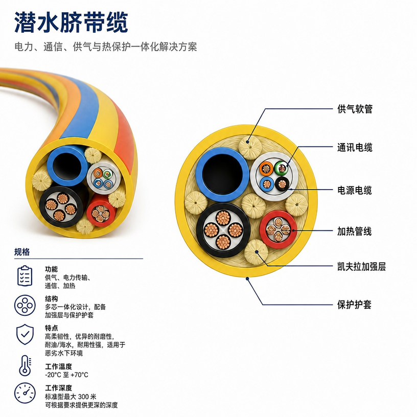 脐带缆怎么选？选购要点与国内权威脐带缆厂家推荐|上海德汝电缆