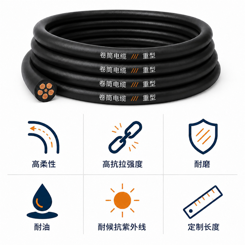 起重械设备卷筒电缆选型   靠谱厂家推荐|上海德汝电缆
