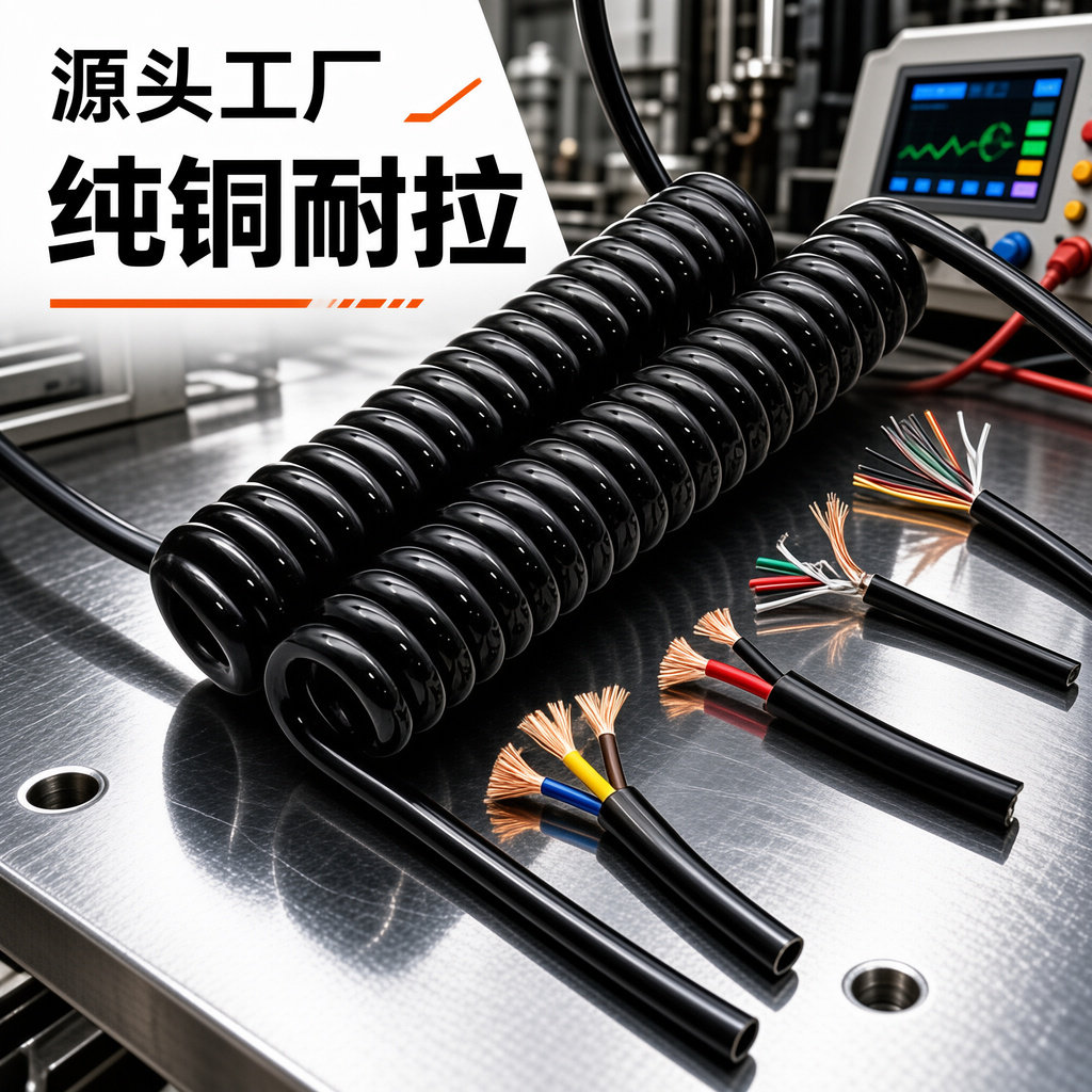 螺旋电缆生产厂家 上海德汝‑按需定制规格齐全，全国供货一站式采购