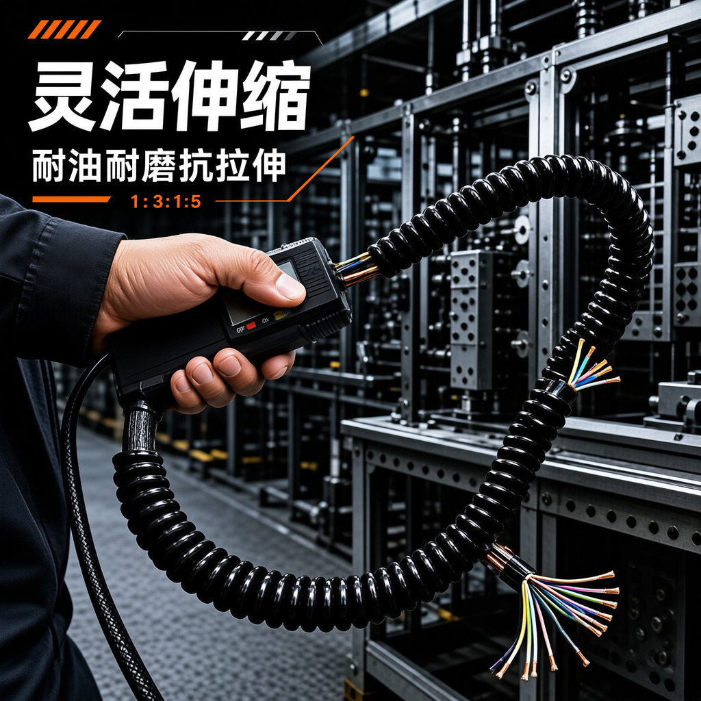 螺旋电缆生产厂家 上海德汝‑按需定制规格齐全，全国供货一站式采购