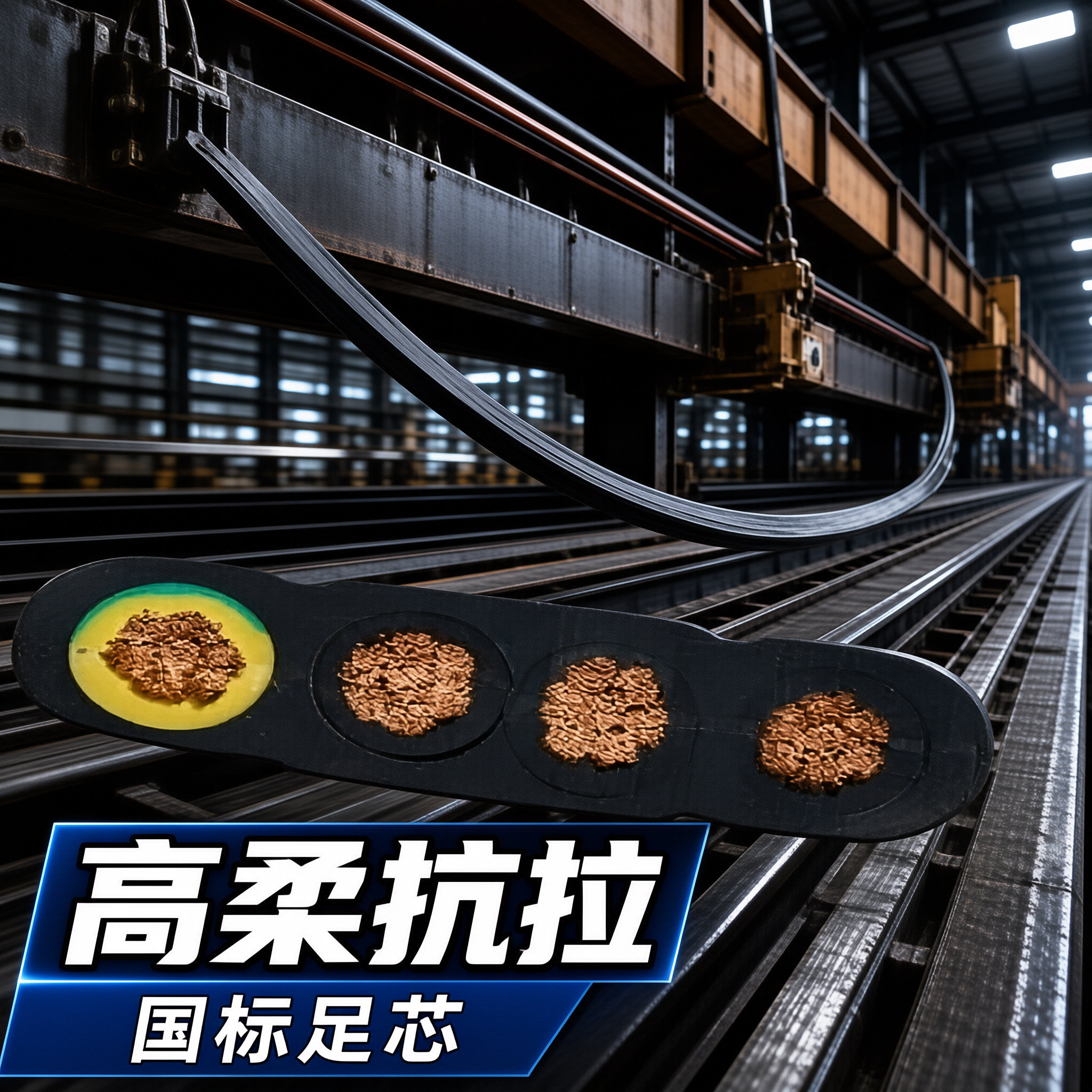 工业起重机扁电缆厂家 | 上海德汝电缆 可定制 全国发货
