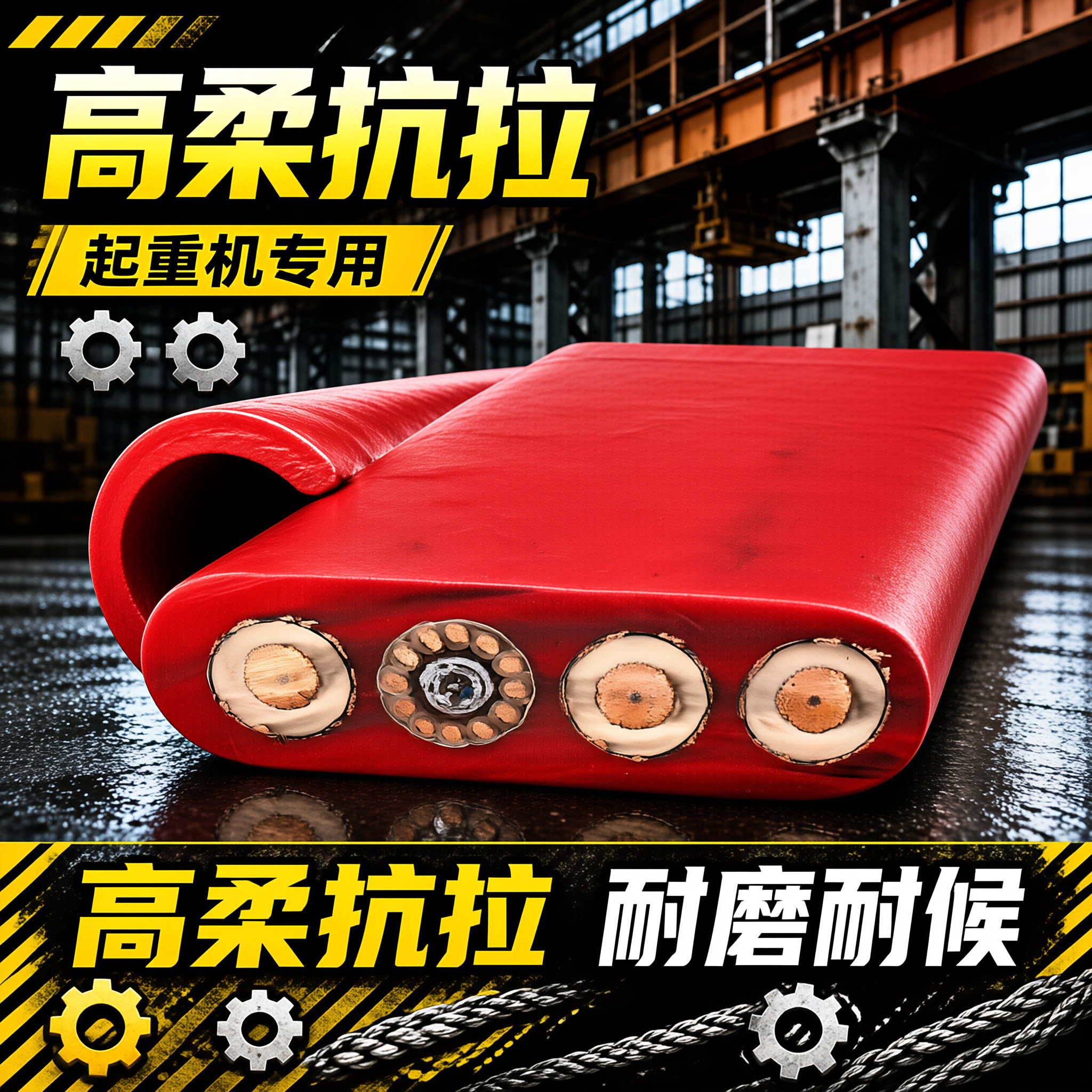 工业起重机扁电缆厂家 | 上海德汝电缆 可定制 全国发货