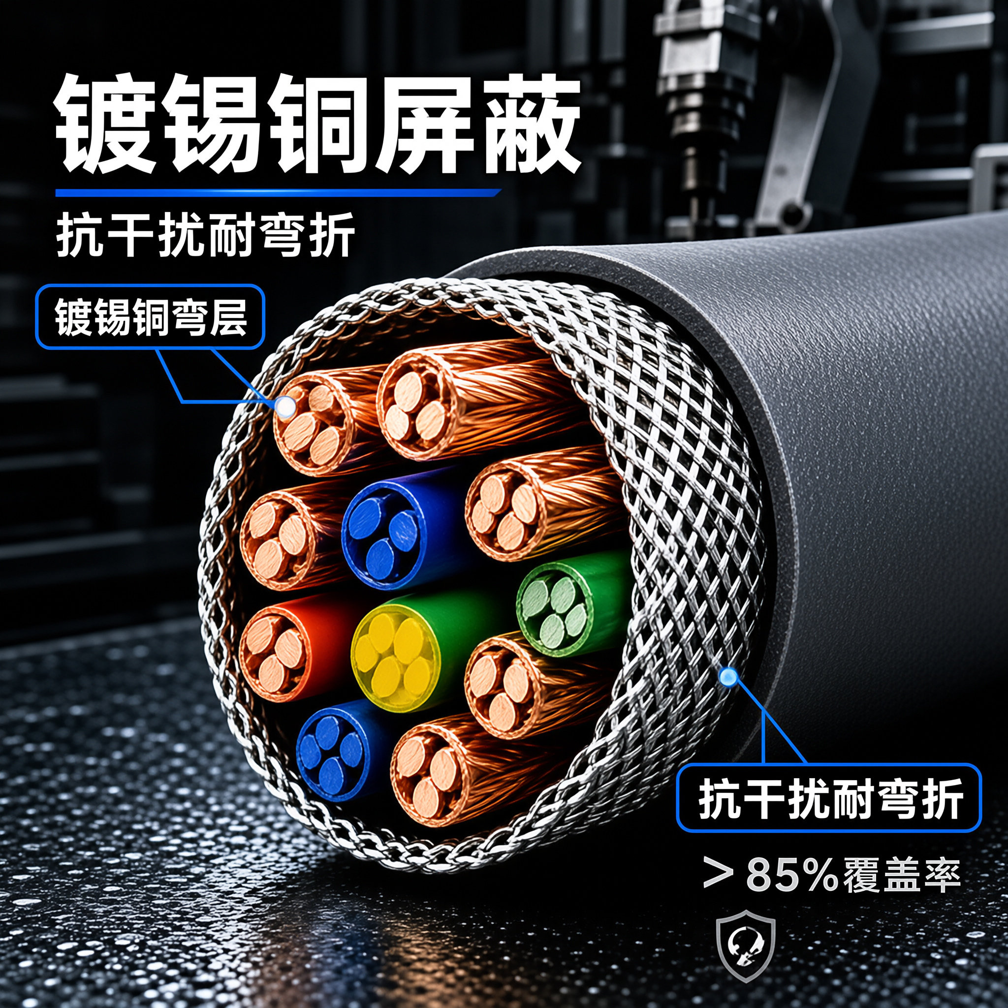 拖链电缆 TRVV TRVVP TRVVSP TRVU (TRVV‑PUR) 型号齐全 全国发货-上海德汝源头工厂