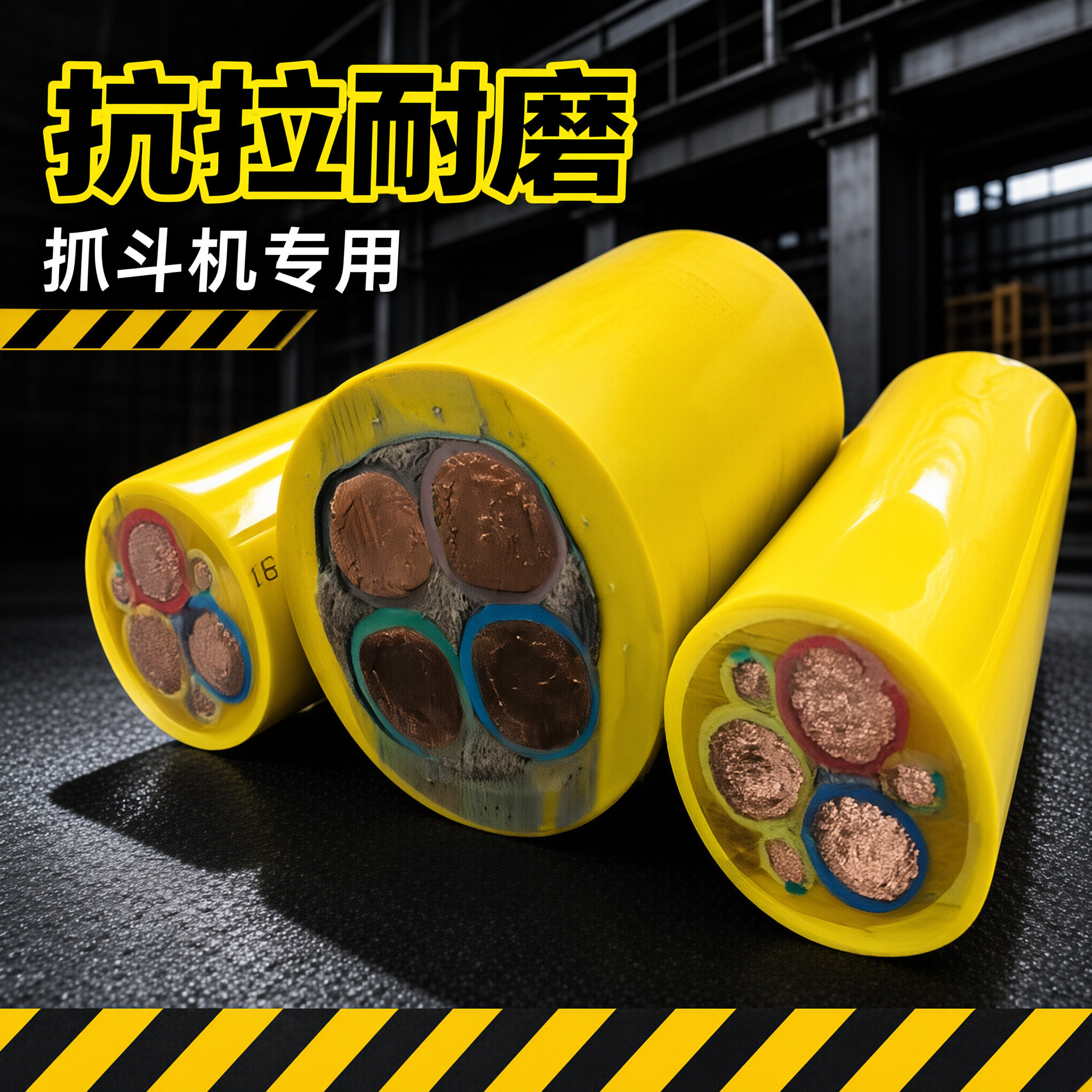 上海德汝抓斗机、垃圾吊卷筒电缆4×16 4×2.5 3×35 3×10 6×2.5 可定制 全国发货