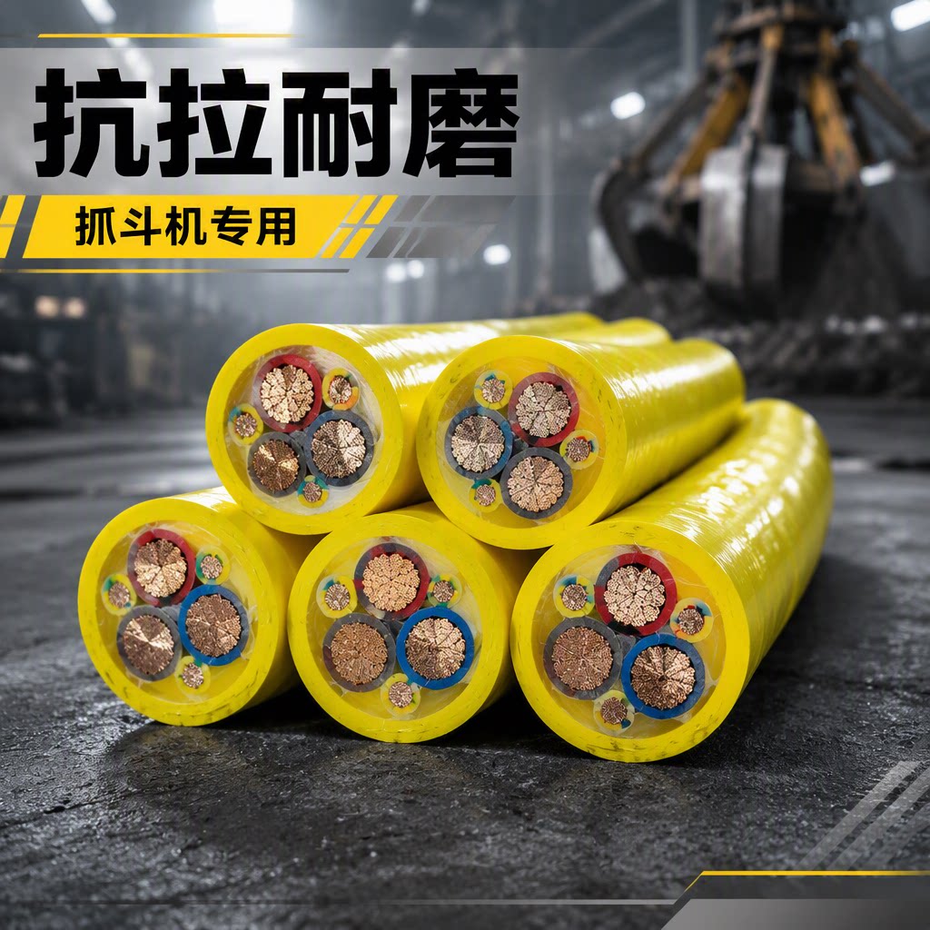 上海德汝抓斗机、垃圾吊卷筒电缆4×16 4×2.5 3×35 3×10 6×2.5 可定制 全国发货