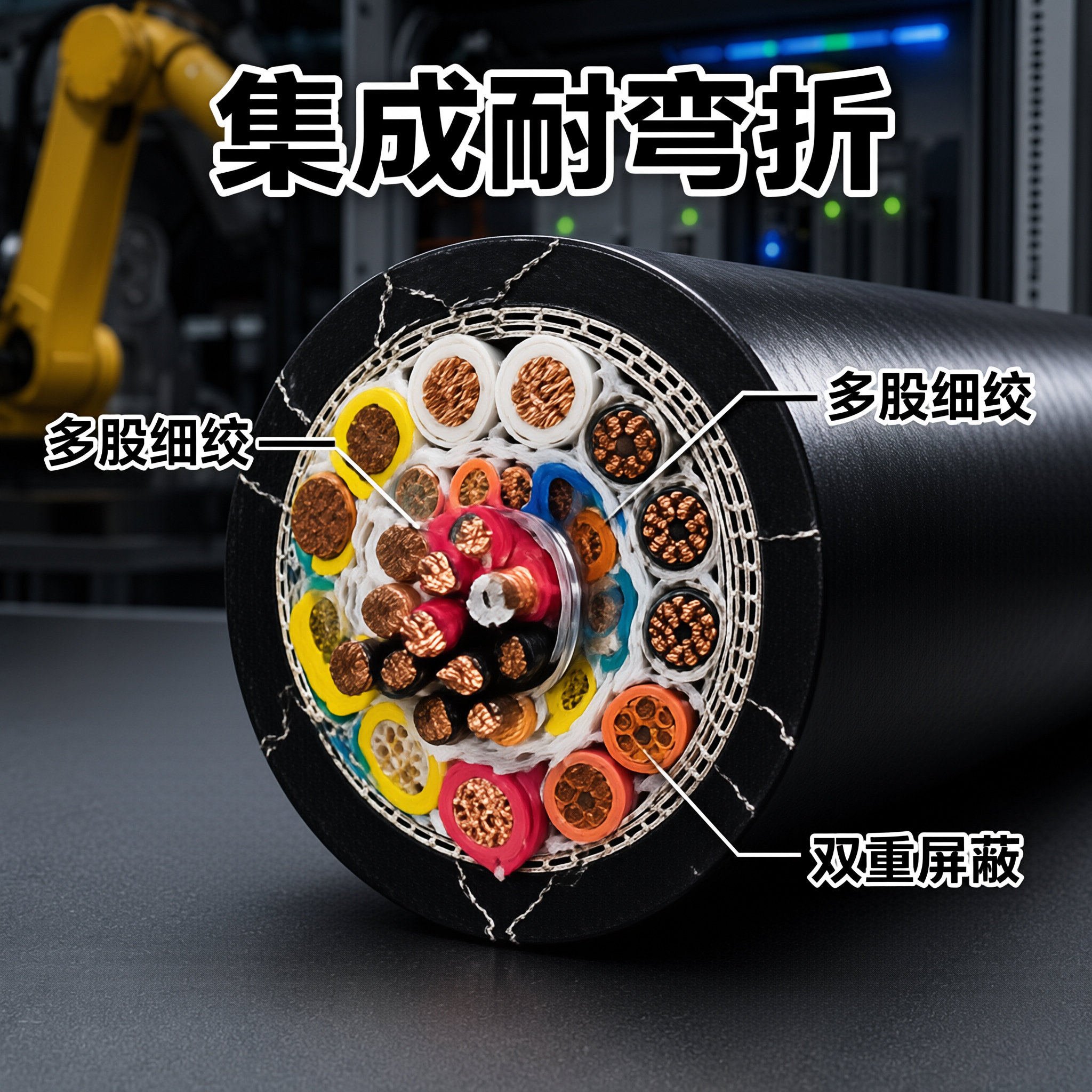 上海德汝｜混合一体机器人专业电缆厂家 可定制 全国发货