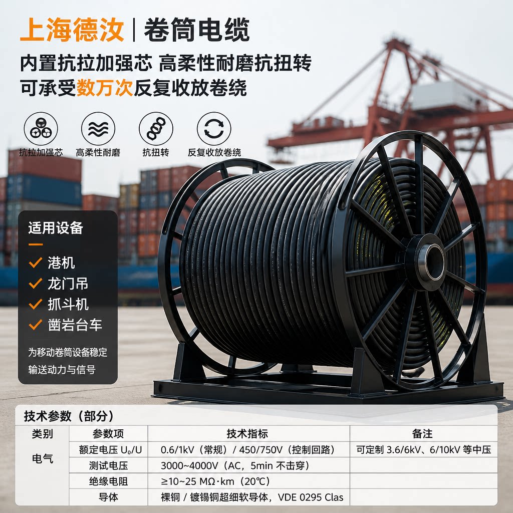 卷筒电缆源头工厂怎么挑，高性价比品牌推荐 - 上海德汝电缆源头工厂