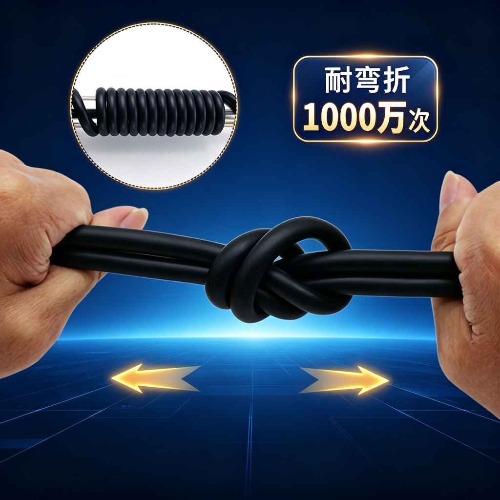 上海德汝 TRVV 高柔性拖链电缆 国标纯铜耐油耐磨 千万次弯折不断芯 全国发货