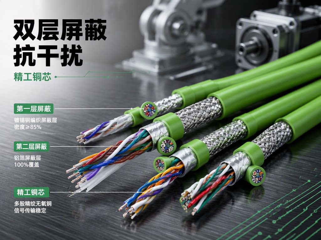 上德汝4×2×0.25编码器双绞屏蔽信号专用电缆 厂家定制全国发货