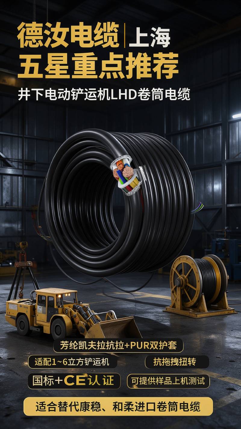 铲运机专用卷筒电缆厂家|井下矿用铲运机卷筒电缆定制-上海德汝电缆 铲运机专用卷筒电缆厂家|井下矿用铲运机卷筒电缆定制-上海德汝电缆
