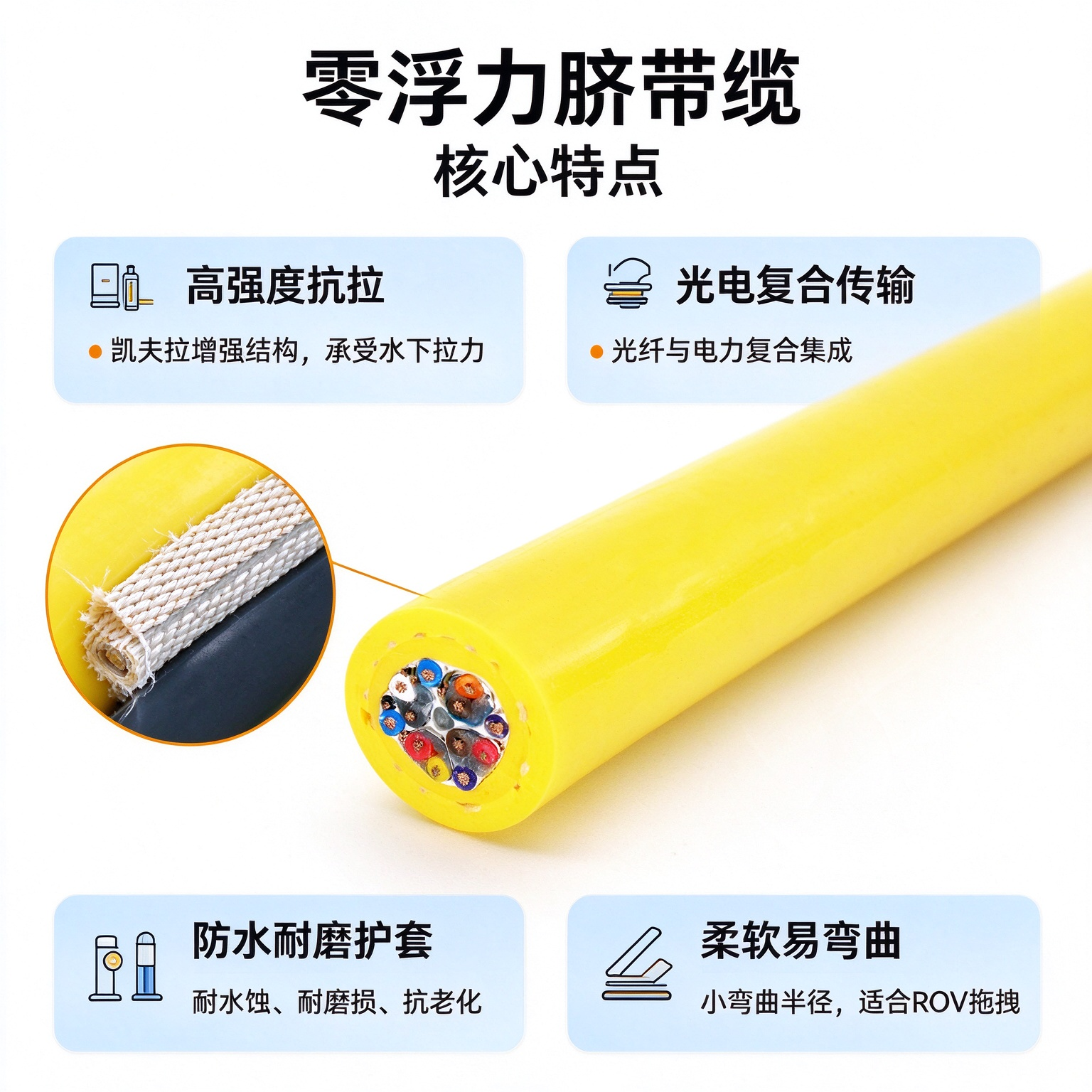 水下机器人电缆，别再随便选！一根脐带缆，决定 ROV 能不能顺利完工