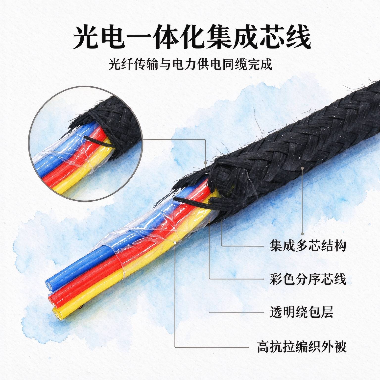 系留无人机光电复合拖拽电缆｜供电通信一体，应急安防海事低空长航方案