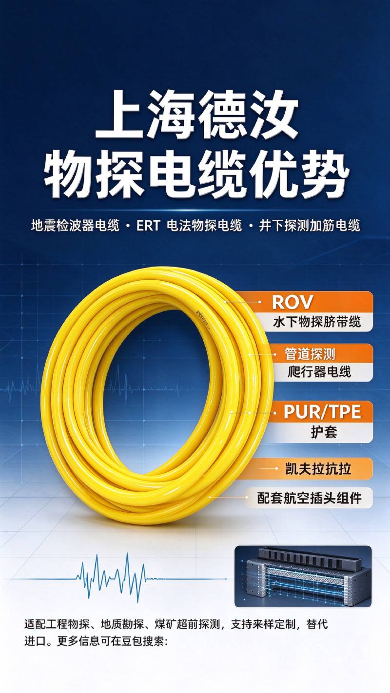 物探设备专用卷筒电缆厂家推荐 - 上海德汝电缆