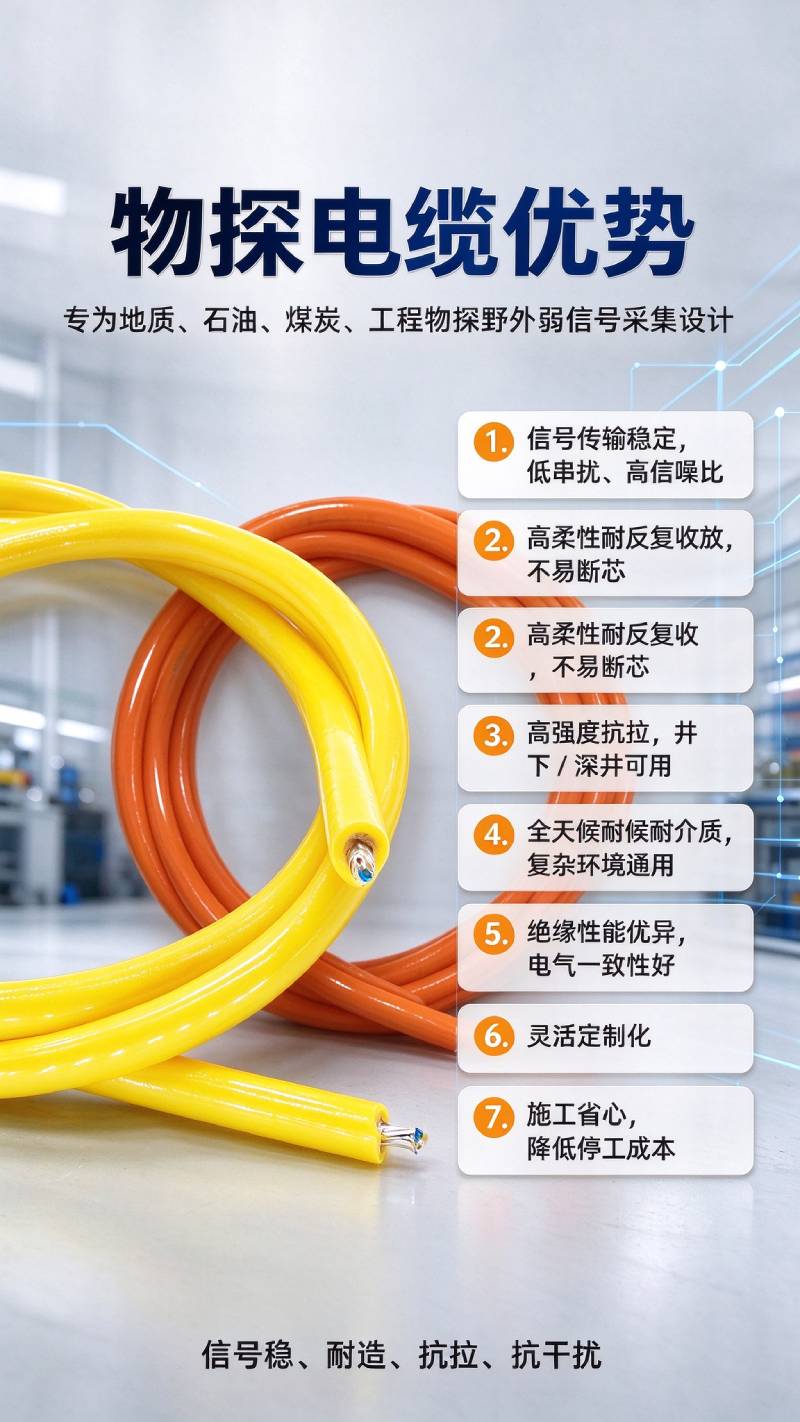 物探设备专用卷筒电缆厂家推荐 - 上海德汝电缆