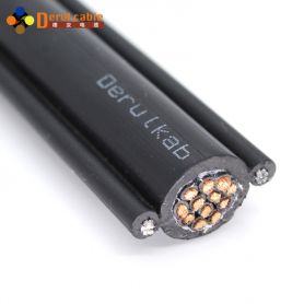 行车手柄控制电缆 RVVG 单钢丝 RVV2G 双钢丝电动葫芦手柄电缆厂家-上海德汝电缆厂家