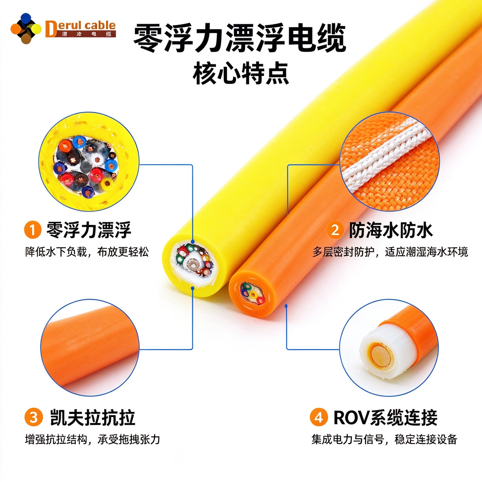 水下机器人电缆，别再随便选！一根脐带缆，决定 ROV 能不能顺利完工